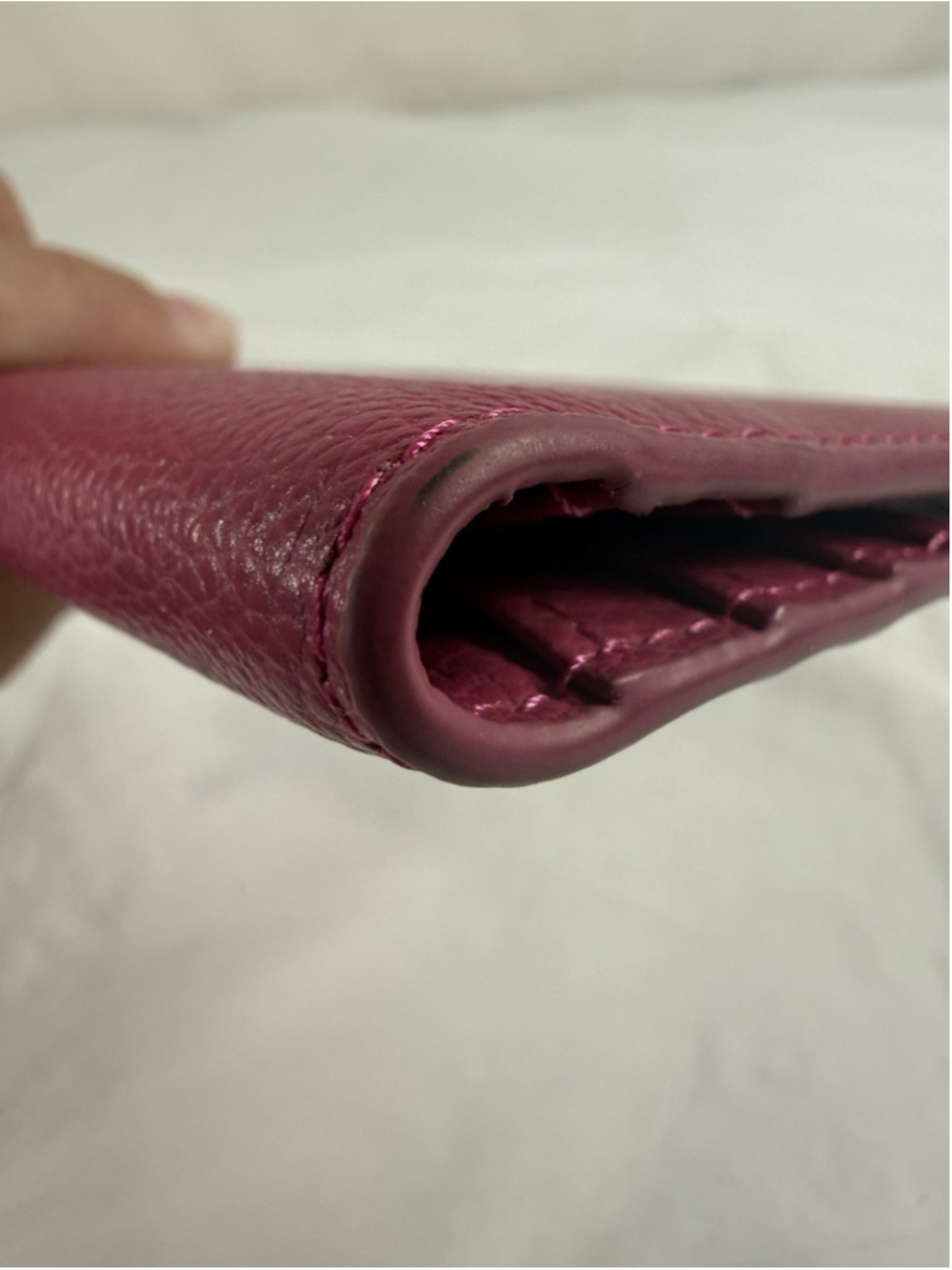 Bveyzi Leather Wallet Fuchsia RFID BLOCKING NEW - Picture 12 of 16